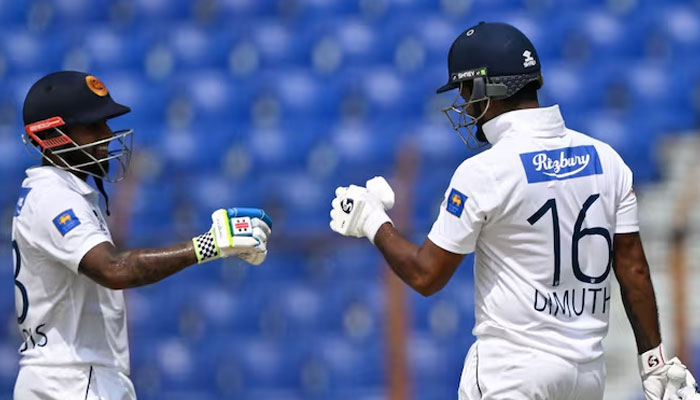 Sri Lankan Batters during the match against Bangladesh. — AFP/File