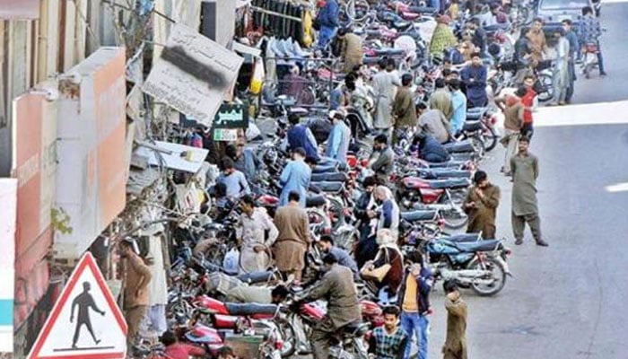 Representational image shows bikes parked in illegal areas. — APP/File