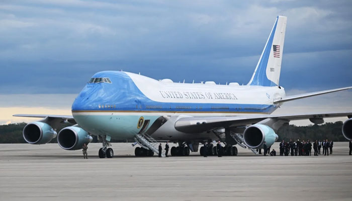 Air Force One at JFK international airport in New York. — AFP/File