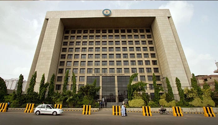 This image shows Sui Southern Gas Company Ltd headquarters in Karachi. — SSGC website