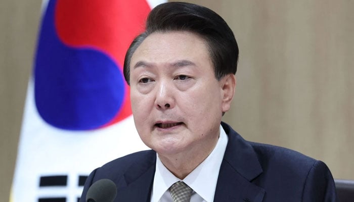 South Korean President Yoon Suk Yeol speaks during a cabinet meeting in Seoul. — AFP/File