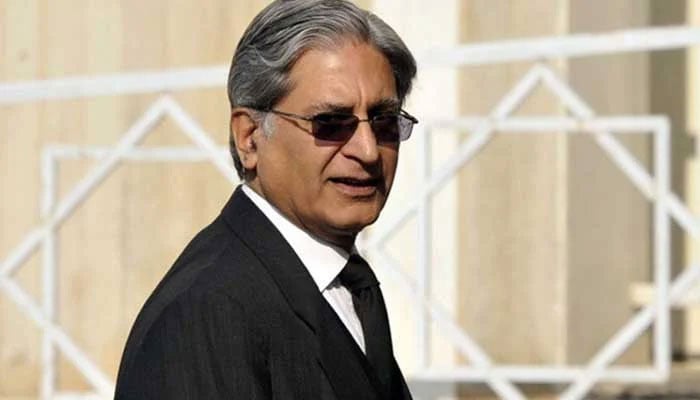 Barrister Aitzaz Ahsan seen in this image. — AFP/File