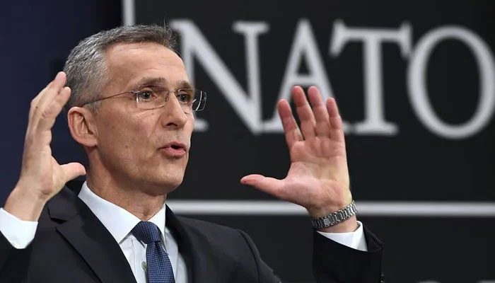 NATO Secretary General Jens Stoltenberg gestures as he addresses a news conference to give the alliances annual report at NATO headquarters in Brussels. — AFP/File