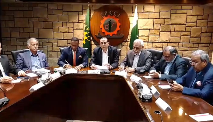 Jemal Beker Abdula, Ambassador of the Federal Democratic Republic of Ethiopia to Pakistan during a meeting business community at FPCCI On April 4, 2024. — Facebook/Federation of Pakistan Chambers of Commerce & Industry