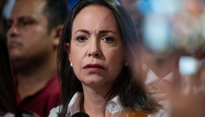 Maria Corina Machado, Venezuelan oppositions leader, during a press conference in Caracas, Venezuela, on Wednesday, March 20, 2024. — Bloomberg