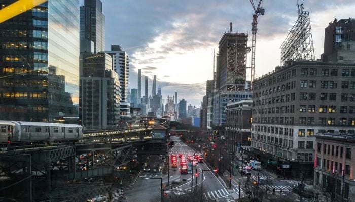 A representational image showing New Yorks Manhattan skyline. — AFP/File