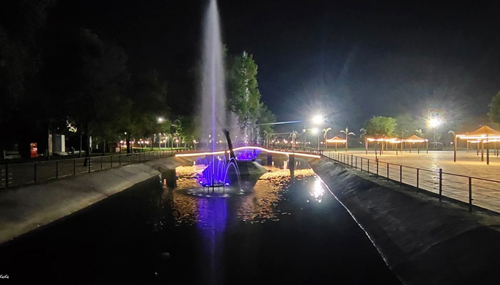 Night view of the Safari Park Lahore this image was released on March 26, 2024. — Facebook/Safari Zoo Lahore