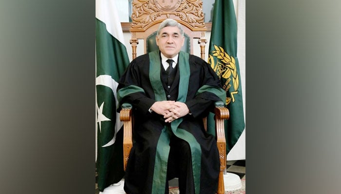 Sindh High Court (SHC) Chief Justice (CJ) Aqeel Ahmed Abbasi seen in this image. —  High Court of Sindh Webiste/File