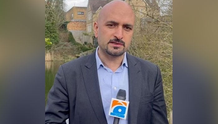 Geo TV, The News reporter Murtaza Ali Shah. — Geo.Tv/File