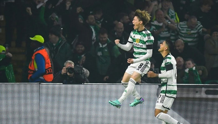 Kyogo Furuhashi (L) scored the decisive goal in Celtics 2-1 win over Rangers. — AFP/File