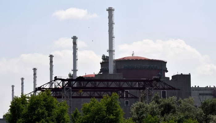 A photo shows a view of the Russian-controlled Zaporizhzhia nuclear power plant in southern Ukraine. —  AFP/File