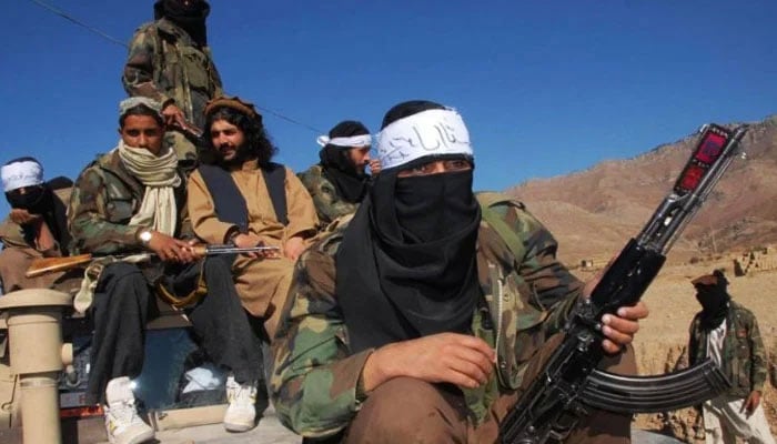 A representative image showing armed TTP militants. — AFP/File