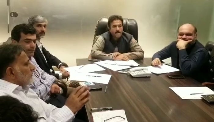 Punjab Local Government Minister Zeeshan Rafique during a briefing on the visit of the Punjab Intermediate Cities Development Investment Program (PICIIP). — Facebook/Mian Zeeshan Rafique Mpa