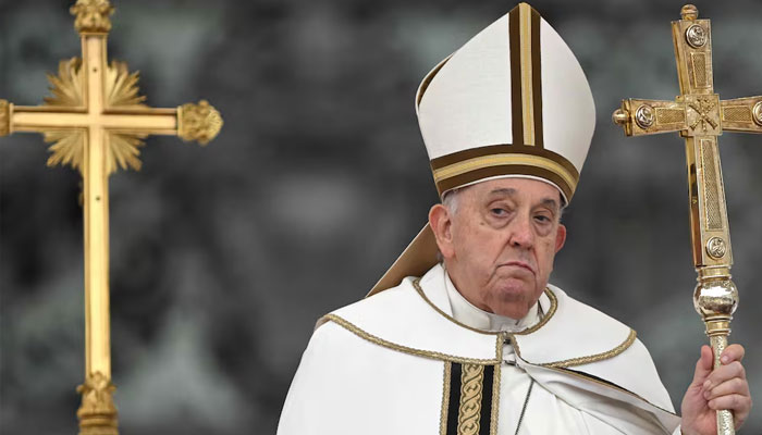 Pope Francis presides over the Easter Mass in the Vatican. — AFP/File