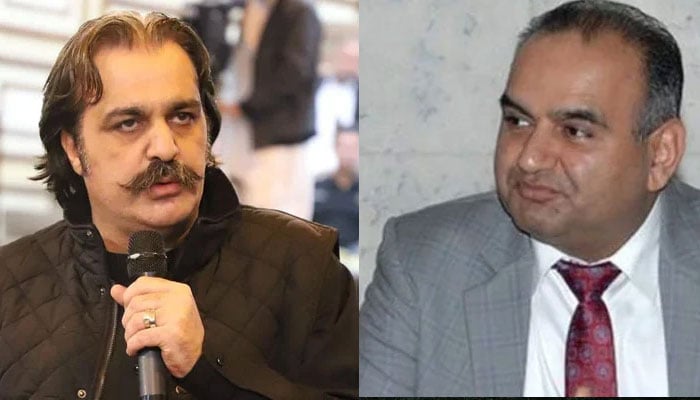 KP Chief Ministe Ali Amin Gandapur (Left) and PPP MNA Dr Ramesh Kumar Vankwani. — Facebook/Ali Amin Khan Gandapur/ he News/File