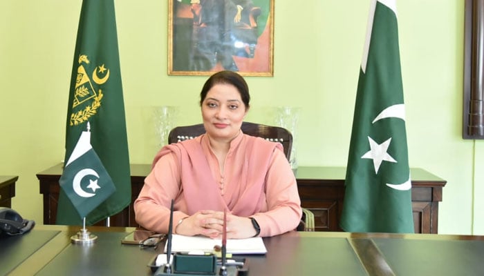 Coordinator to the prime minister on climate change Romina Khursheed Alam seen in this image. — Ministry of Climate Change and Environmental Coordination, Government of Pakistan.Website/File