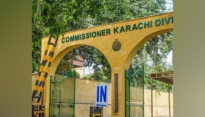 This image shows the entrance of the Office of the Commissioner Karachi. — Facebook/Commissioner Karachi Office/File