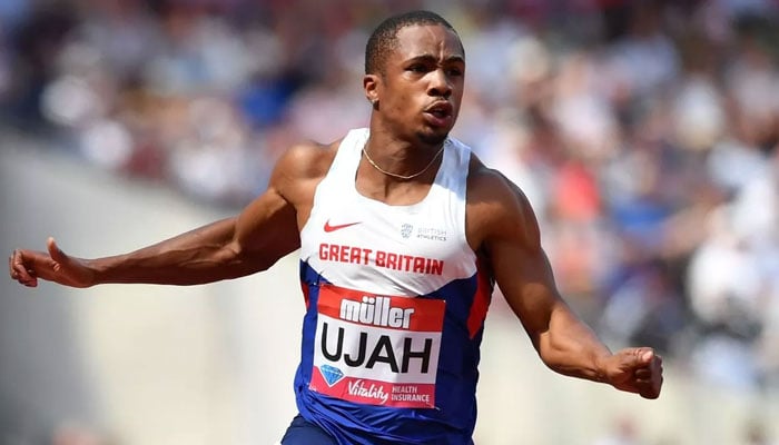 British athlete Chijindu Ujah can be seen in this image. — AFP/File