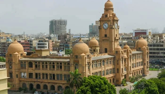 Karachi Metropolitan Corporation building. — X/@emnpk/File