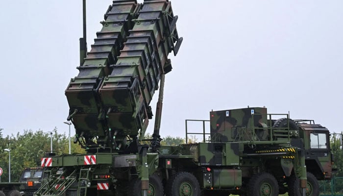 A Patriot missile system is pictured during in western Germany on October 23, 2023. — AFP
