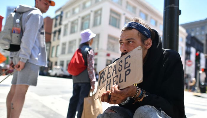 A representational image of a homeless man in downtown San Francisco. — AFP/File