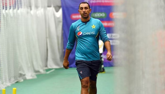 Pakistan team’s head coach for the T20 series against New Zealand Azhar Mehmood. — AFP/File