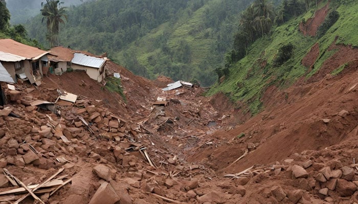 This picture shows the devastation after the landslide. — Facebook/SPEED/File