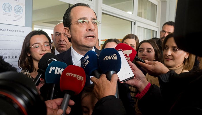 Cypriot President Nikos Christodoulides speaks with the media. — AFP/File