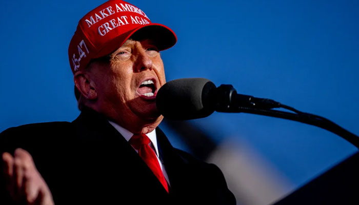 Republican presidential candidate, former President Donald Trump, speaks at a rally outside Schnecksville Fire Hall in Pennsylvania. — AFP/File