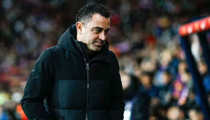 Spanish football manager Xavi Hernandez can be seen in this image. — AFP/File