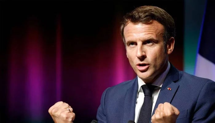 French President Emmanuel Macron delivers a speech. —AFP/File