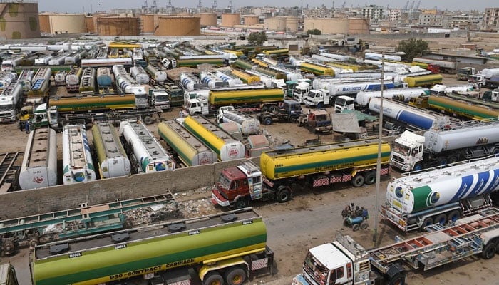 In this image, a large number of the Oil Tankers are parked. — Online/File