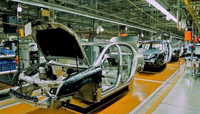 Representational image of a car manufacturing unit. — APP/File
