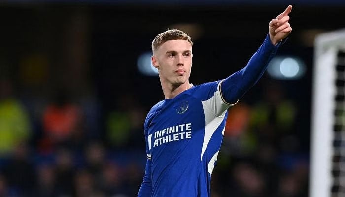 Chelsea midfielder Cole Palmer celebrates after scoring his fourth goal. — AFP/File