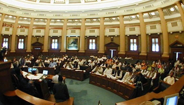 Interior view of Punjab Assembly. — AFP/File