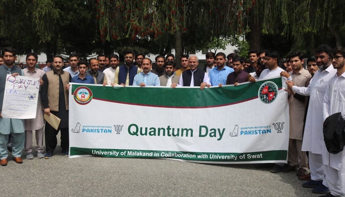 University of Malakand UoM in collaboration with the University of Swat organized an Awareness Session to commemorate World Quantum Day, 2024 at the University of Malakand on April 17, 2024. — Facebook/University of Malakand