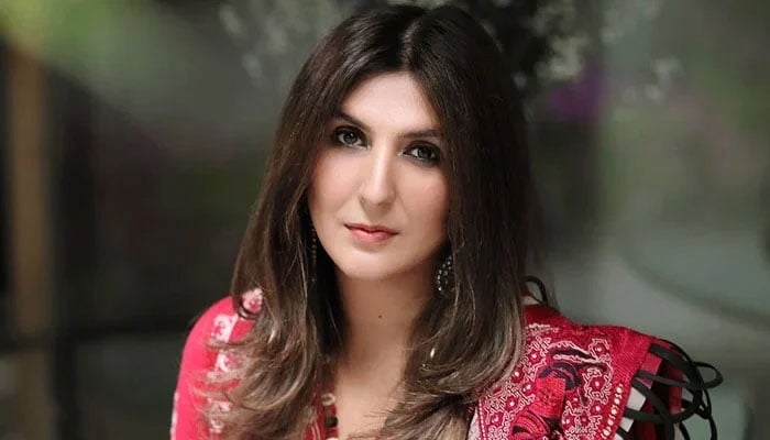 Fashion designer and PTI supporter Khadija Shah. — Facebook/elanonline/File