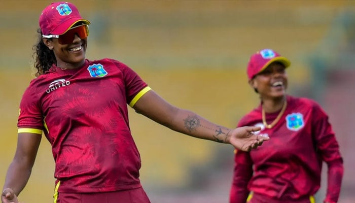 The Hayley Matthews show: the West Indies captain followed up an unbeaten 140 with 3 for 17. —  PCB