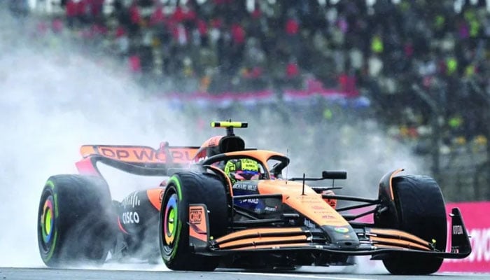 McLaren’s British driver Lando Norris drives during the sprint qualifying session ahead of the Chinese Grand Prix at the Shanghai International Circuit in Shanghai on April 19, 2024. — AFP