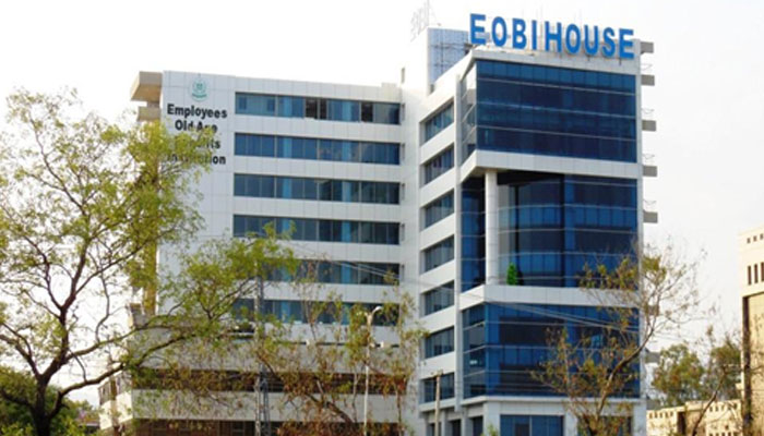 This image shows the building of the Employees Oldage Benefit Institution (EOBI) in Karachi. — Noor Durrani & Associates Website/File