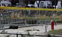 Man sets self on fire outside New York court where Trump trial underway