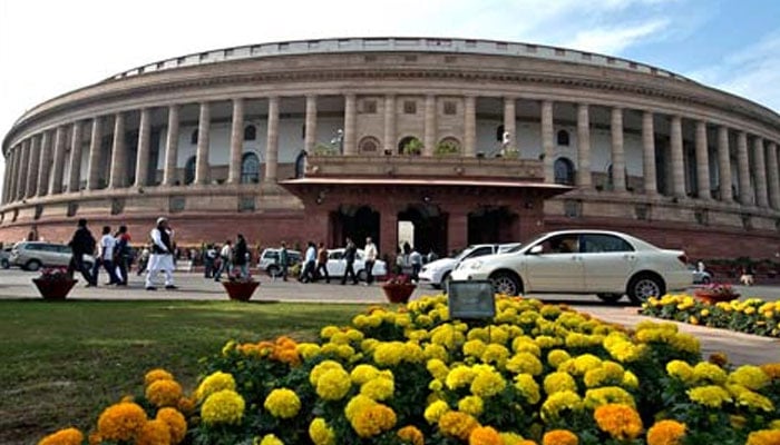 The building of Lok Sabha. — AFP File