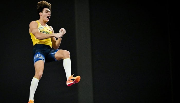 Swedish-American track and field athlete Armand Duplantis. — AFP/File