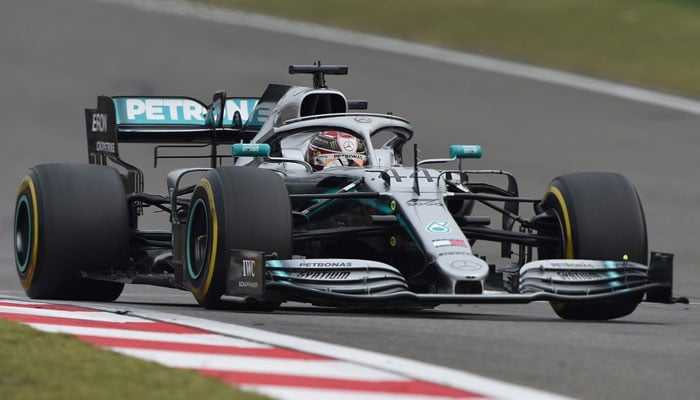 Formula 1 driver Lewis Hamilton drives his car during the Formula One Chinese Grand Prix. — AFP/File