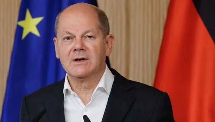German Chancellor Olaf Scholz during a press conference in Hamburg. — AFP/File