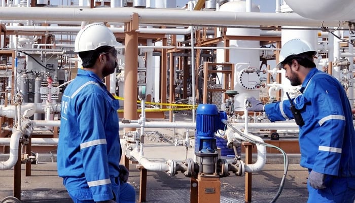 Pakistan Petroleum Limited (PPL) while working on a plant in this image. — PPL website/File