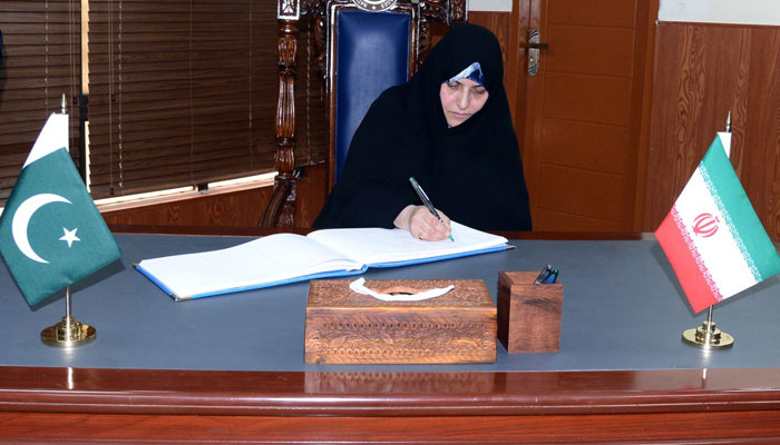 Spouse of the President of Iran visited the National University of Modern Languages (NUML). — x/ForeignOfficePk