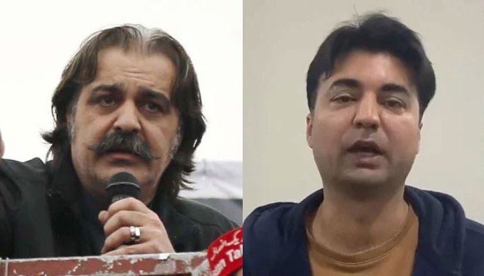 PTI leaders Ali Amin Gandapur (left) and Murad Saeed. — Screengtab/PPI/X/@MuradSaeedPTI/File