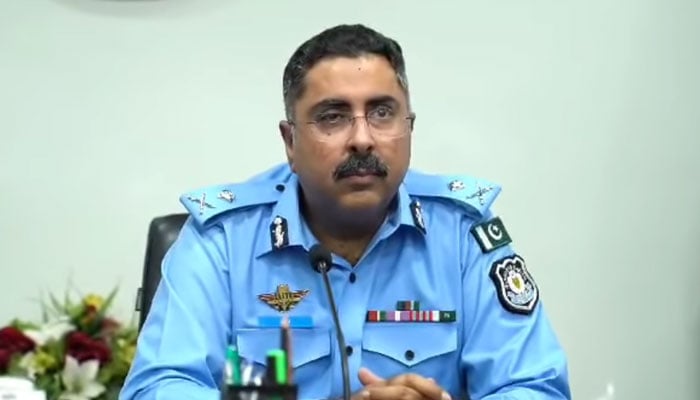 The Inspector General of Islamabad Police, Syed Ali Nasir Rizvi, seen in this still on April 22, 2024. — Facebook/Islamabad Police