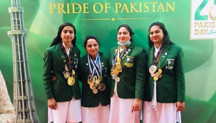 In this image, Sohail sisters pose for a group photo. — Facebook/Sybil Sohail/File